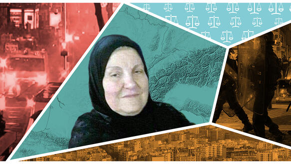 Collage aus mehreren Bildern, darunter ein Porträt von Zineb Redouane und Aufnahmen von Polizei in den Straßen.